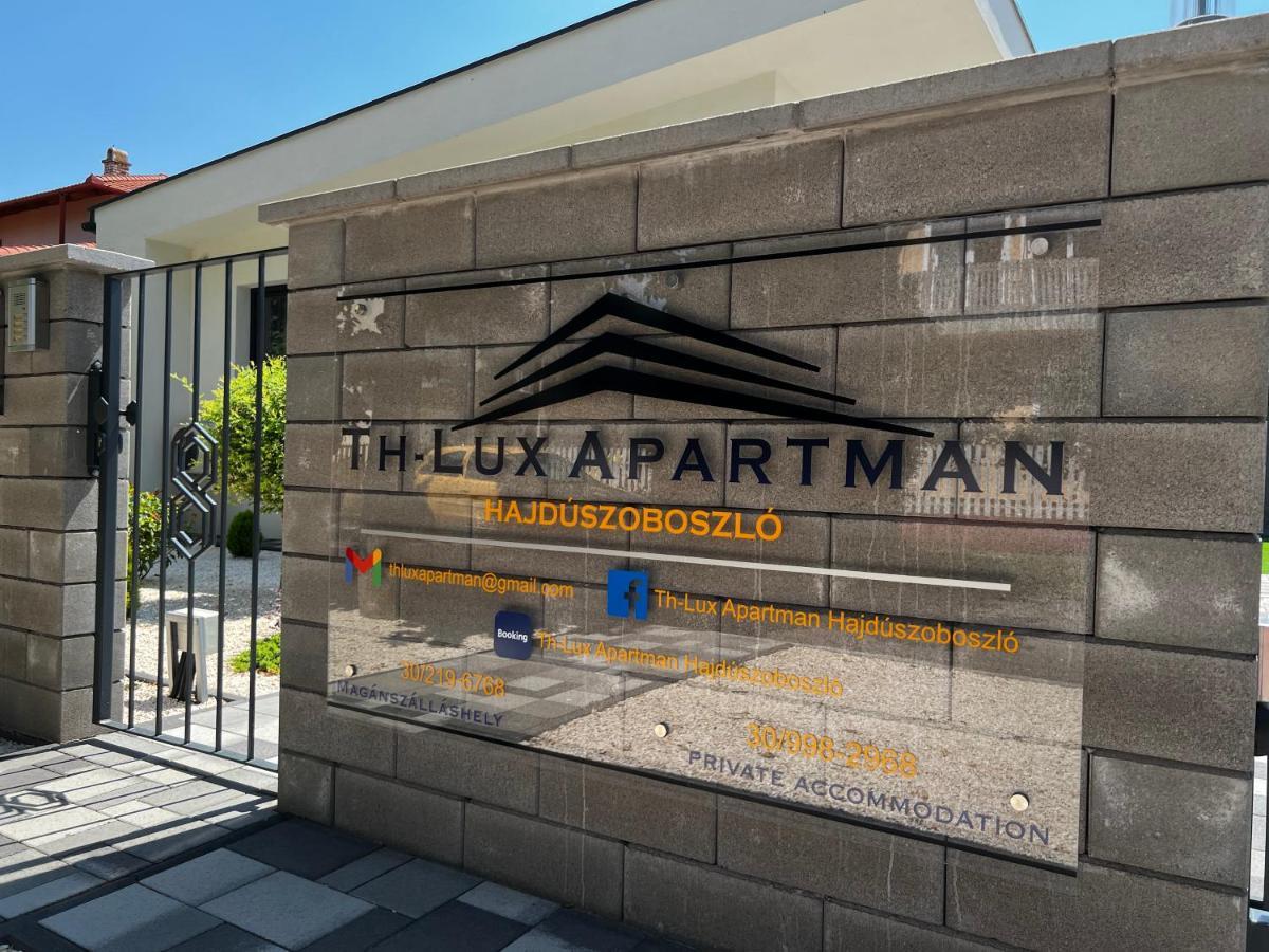 Th-Lux Apartman Hajduszoboszlo Exterior photo